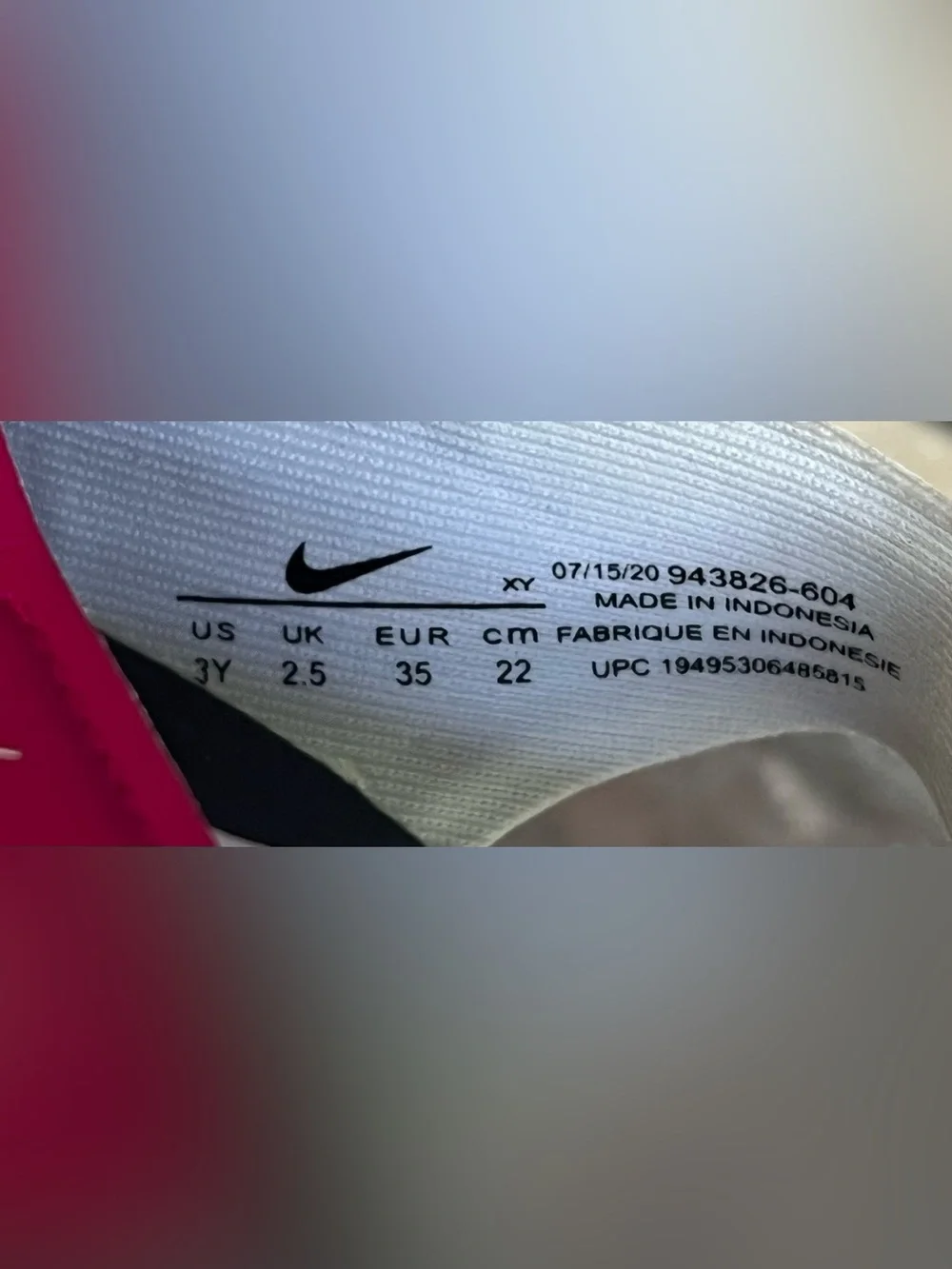 Nike Sunray Protect 2 Kids Sandals Pink White Black Size 3Y